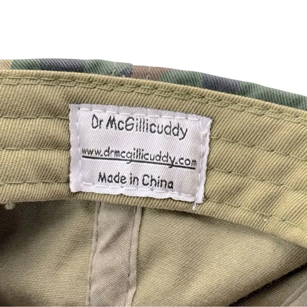 Green Camo Dr. McGillicuddy's Liqueur BEST Tasting SHOT EVER Baseball Cap OSFM